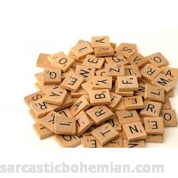 500 Wood Scrabble Tiles NEW Scrabble Letters Wood Pieces 5 Complete Sets Great for Crafts Pendants Spelling by FuhaieecTM by flyco B018VDC186